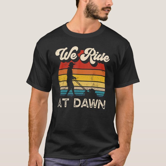 T-shirt Retro vintage Lawn Mower (Devant)