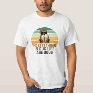 T-shirt Retro Vintage LES MEILLEURES CHOSES DE LA VIE SONT