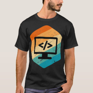 T-shirt Retro Vintage Look Web Developer - CSS JavaScript