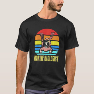 T-shirt Retro Vintage Marine Biologiste Awesome SCUBA Pres