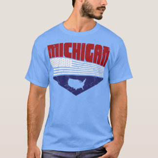 T-shirt Retro Vintage Michigan USA2
