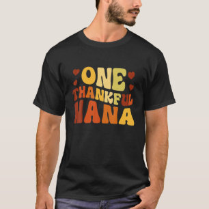 T-shirt Retro Vintage One Thanksg Nana Fall Vibes Thanksg
