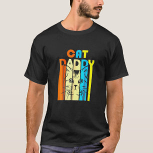 T-shirt Rétro Vintage Papa Chat Fête des Pères