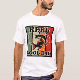 T-shirt Retro Vintage Pêche Reel Cool Papa Pêcheur Amant