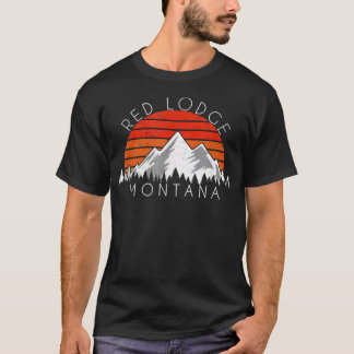 T-shirt Retro Vintage Red Lodge Montana