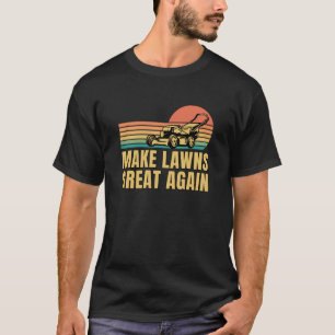 T-shirt Retro Vintage Rendre les pelouses superbes