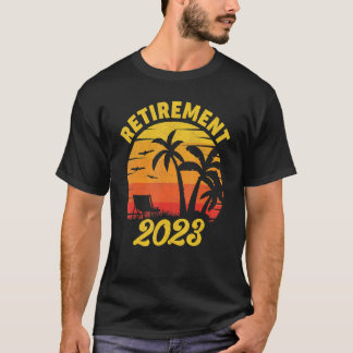 T-shirt Retro Vintage Retirement 2023 Retirement Retired