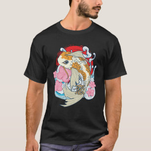 T-shirt Retro Vintage Samurai Koi Poisson Carpe japonaise