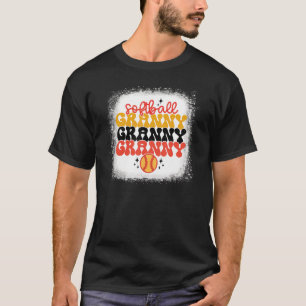 T-shirt Retro Vintage Softball Granny Softball Jour V