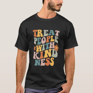 T-shirt Retro Vintage Traiter Les Gens Avec Gentillesse