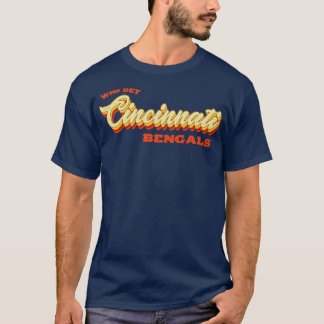 T-shirt Rétro Vintage Typographie Who Dey Cincinnati