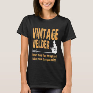 T-shirt Retro Vintage Welder Définition Amateurs Costume G