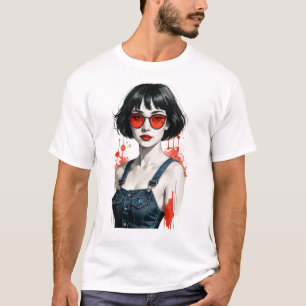 T-Shirt rétro vintage Y2K 80s 90s pour hommes 