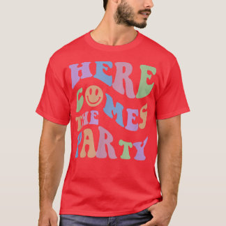 T-shirt Retro Voici la mariée Enterrement de vie de jeune 