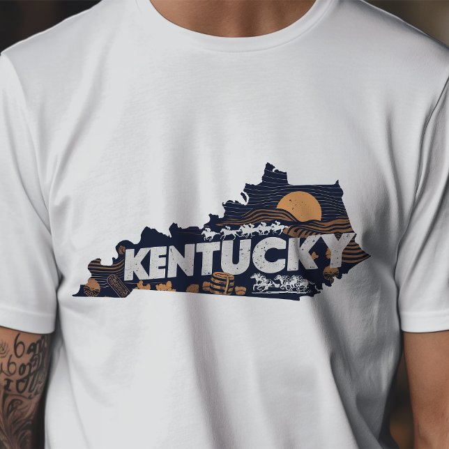 T-shirt Retro Voyage Iconic Kentucky Graphic (Créateur téléchargé)