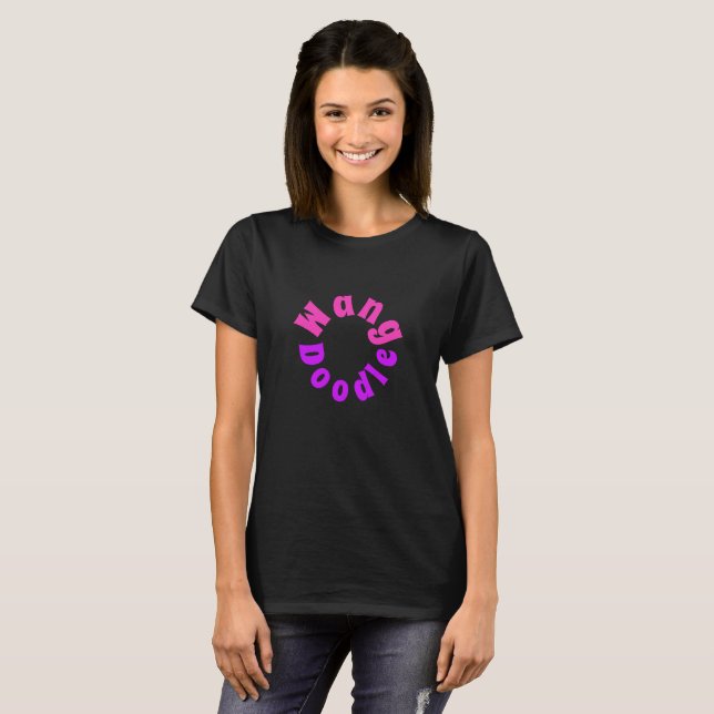T-shirt rétro WANG DOODLE pour femmes (Devant entier)