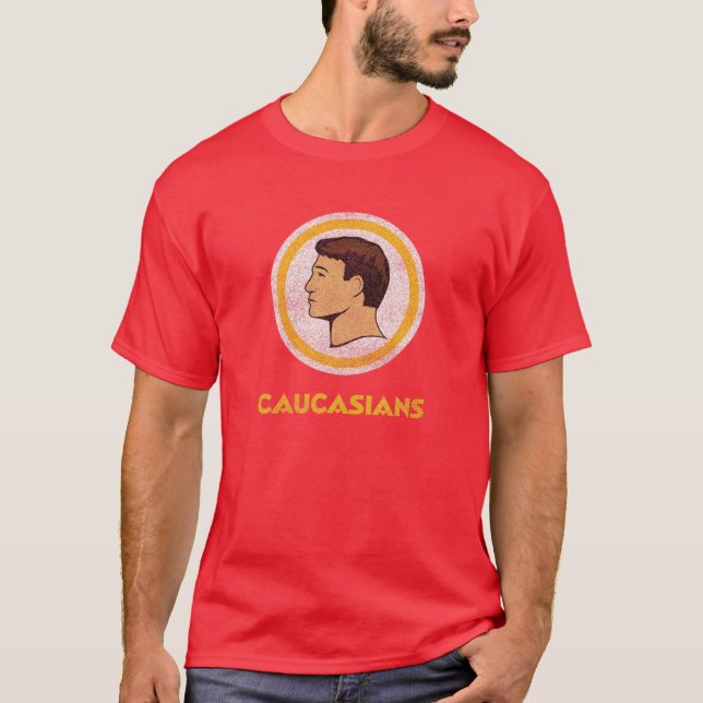 T-shirt Retro Washington Caucasiens Drôle Caucasiens (Devant)