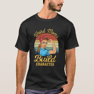 T-shirt Retro Weird Moms Générer Caractère Drôle Maman Amu
