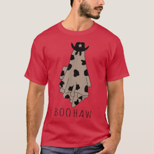 T-shirt Retro Western Cowboy Ghost Boo Haw Funny Halloween