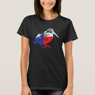 T-shirt Retro Woodcock Hunter Texas Drapeau Bogsucker Hoku