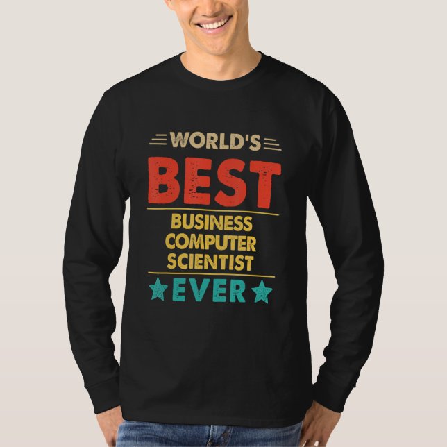 T-shirt Retro World's Best Business Computer Scientist Eve (Devant)