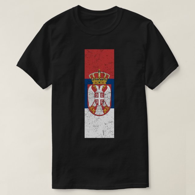 T-shirt Rétro Zastava i Grb Srbije (Design devant)