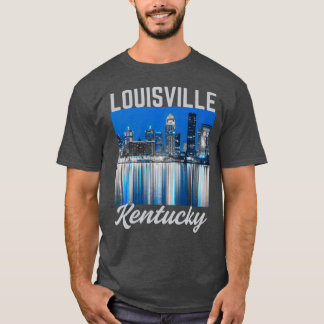 T-shirt RetroStyle Louisville Kentucky centre ville rivièr