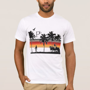 T-shirt RetroSunsetBeach1