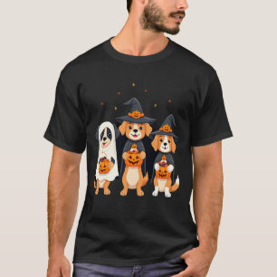 T-shirt Rétroueur doré Fantôme Halloween Friandise ou Farc