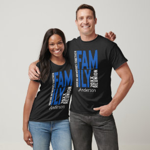 T-shirt Retrouvailles familiales Custom Automne Retourner