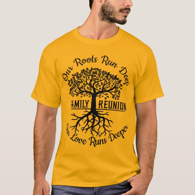 T-shirt Retrouvailles Familiales Nos Racines Courez Deep T (Devant)