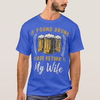 T-shirt Réturn To Wife Couples Funny Drinki