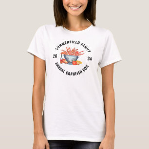 T-shirt Réunion de famille bouillabaisse de fruits de mer 