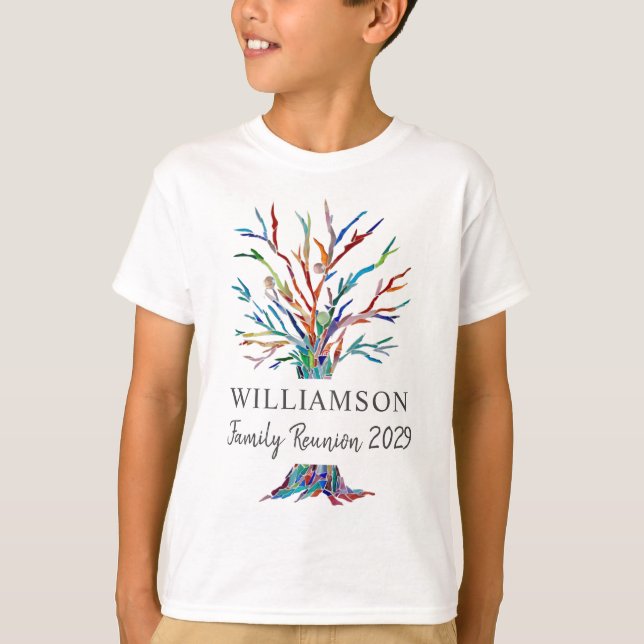 T-shirt Réunion de famille de l'arborescence de la famille (Devant)