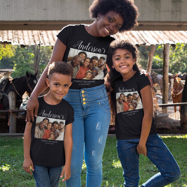 T-shirt Réunion de famille de photos personnalisée (Créateur téléchargé)