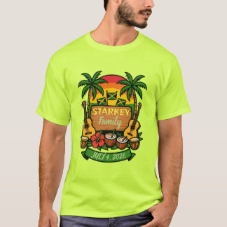 T-shirt Réunion de famille jamaïcaine 