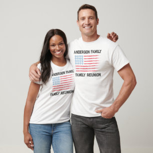 T-shirt Réunion de famille Joyeux 4 juillet