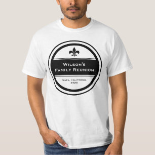 T-shirt réunion de famille personnalisable fleur de lis