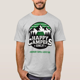T-shirt Réunion de famille personnalisée Happy Campers Mou