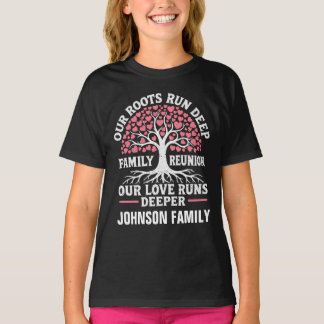 T-shirt Réunion de famille personnalisée Notre arbre aux r