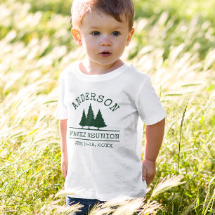 T-shirt Réunion de famille Pins rustiques Arbres pour enf