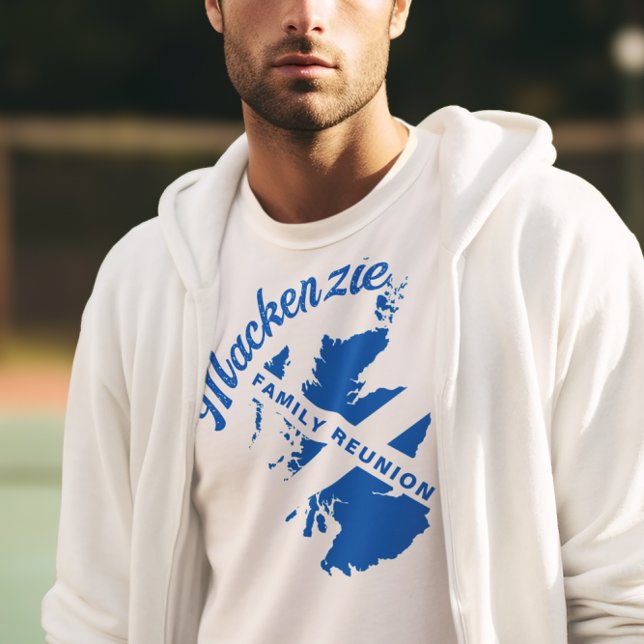 T-shirt Réunion de la famille du drapeau écossais (Créateur téléchargé)