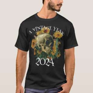 T-shirt Réunion de lycée Skull 2024 Vacances d'anniversair