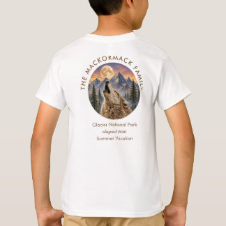 T-shirt Réunion de vacances de famille au mont Loup Couche