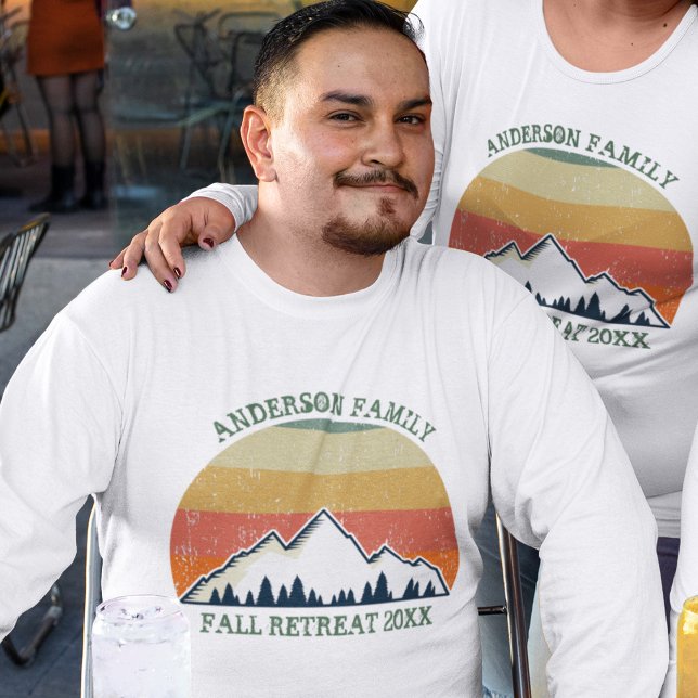 T-shirt Réunion familiale Cool personnalisé Coucher de sol (Créateur téléchargé)