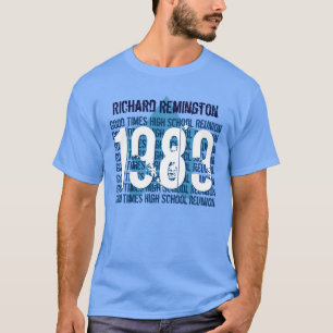 T-shirt Réunion scolaire de 25 ans ÉTOILE V14A de 1989 ou