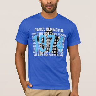 T-shirt Réunion scolaire de 40 ans ÉTOILE V15A de 1974 o