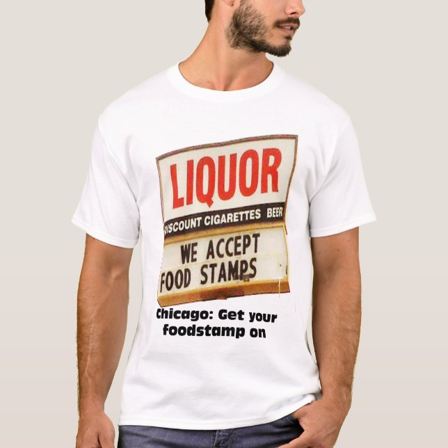 T-shirt Réussissez votre foodstamp (Devant)