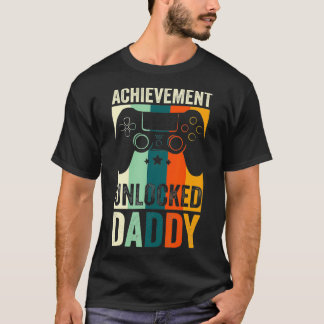 T-shirt Réussite Déverrouillé Papa Va Être Papa Cadeau