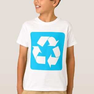 T-shirt Réutilisant le signe - bleu de ciel